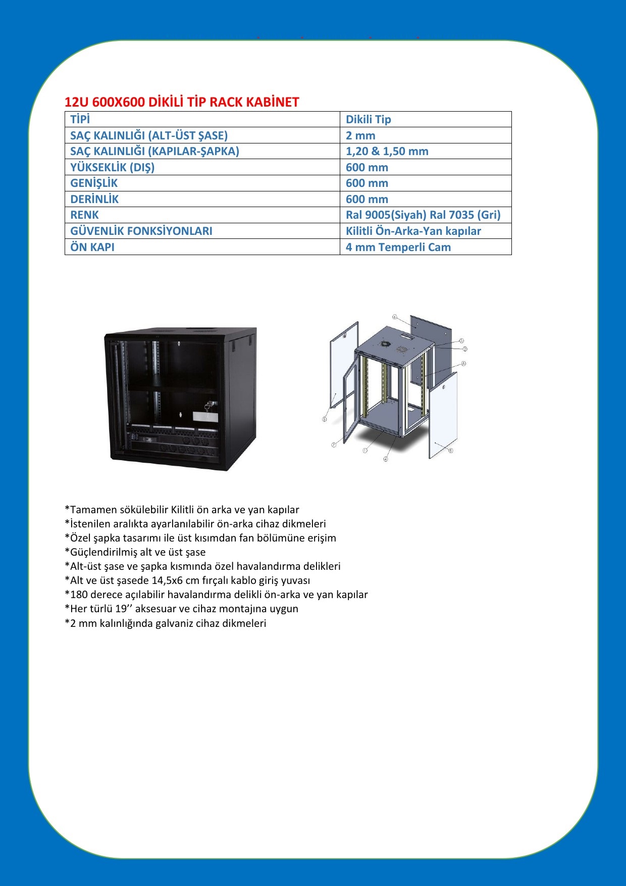 12U 600X600 DİKİLİ TİPİ DATASHEET-1